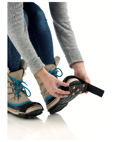 Crampons antiverglas antidérapants lulu, se fixent sous la chaussure pour  éviter de glisser en cas de verglas - Cordonnerie - Clés (Fort Jaco)